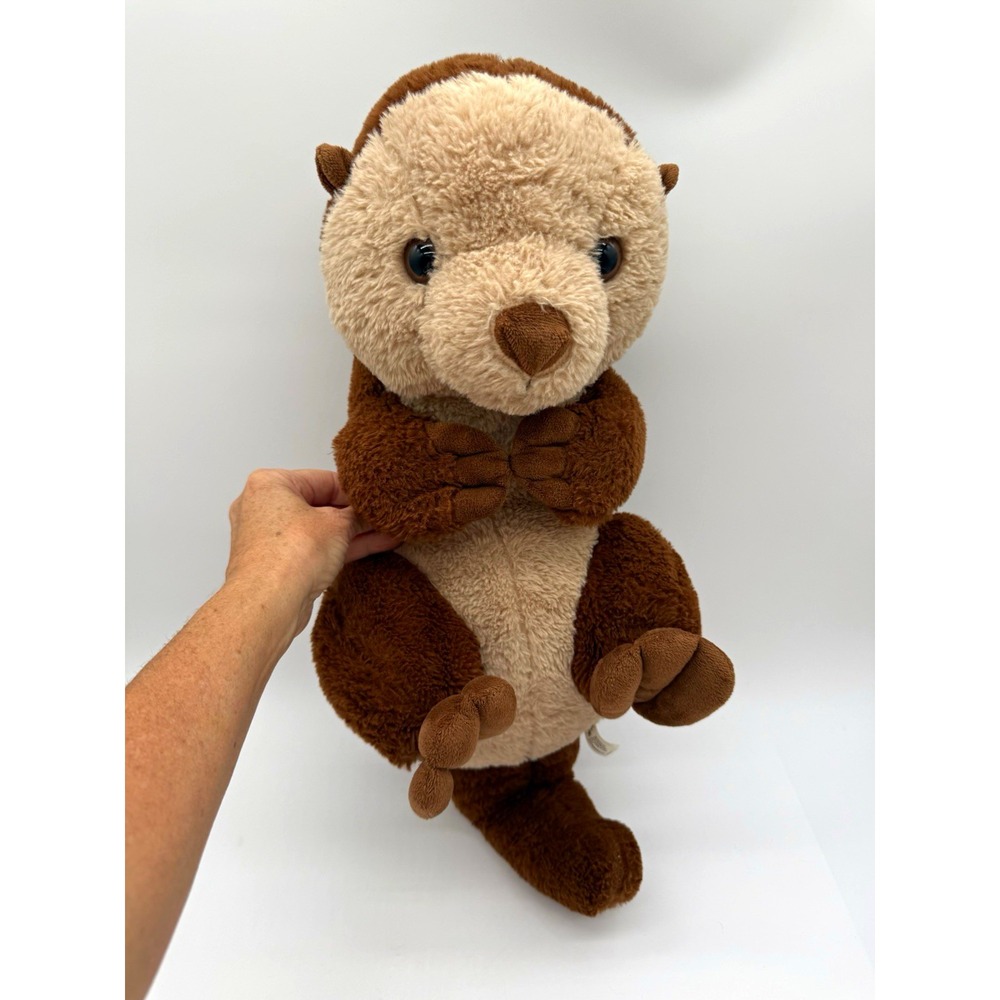Toy Factory Otter Plush Stuffed Animal Brown & Beige Large 2023